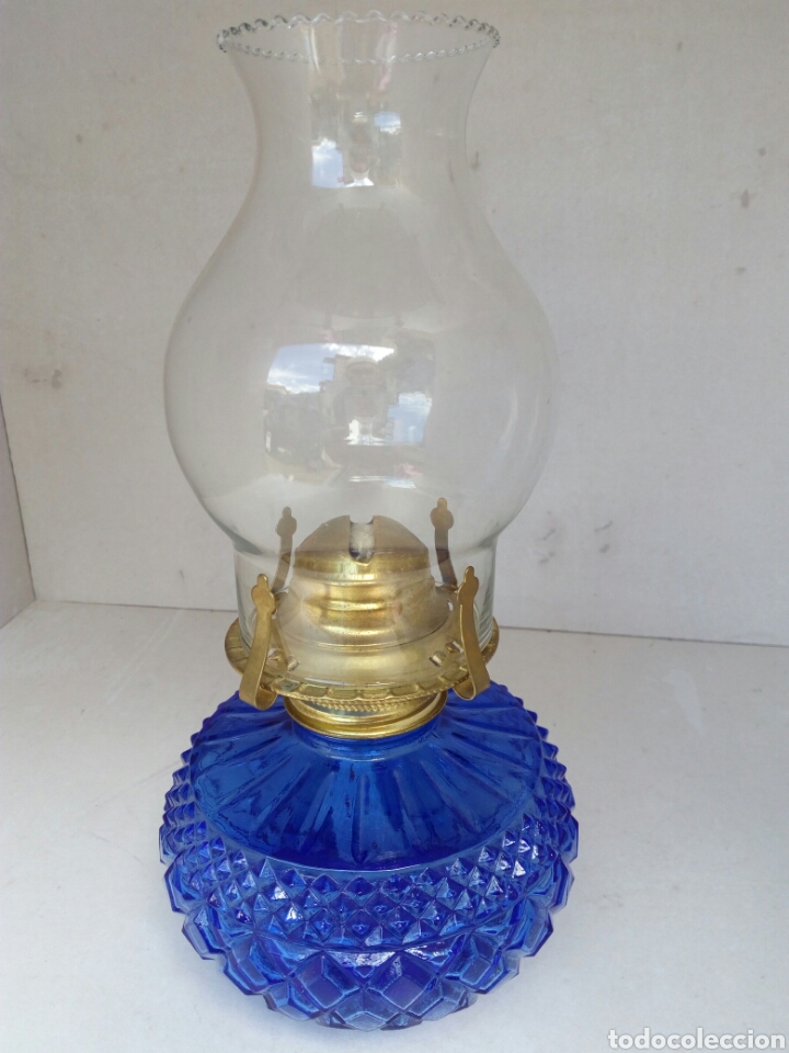 Antig&uuml;edades: Quinque de cristal la mecha - Foto 2