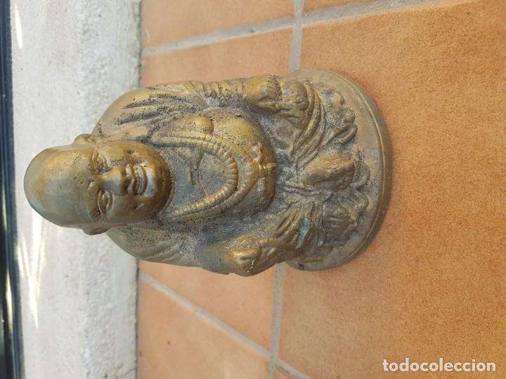 Antig&uuml;edades: Buda de coleccionismo mas de 90 a&ntilde;os de antig&uuml;edad, origen republica dominicana,9kilos de bronce maz