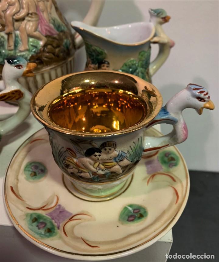 Antig&uuml;edades: Capodimonte, juego de te. - Foto 4