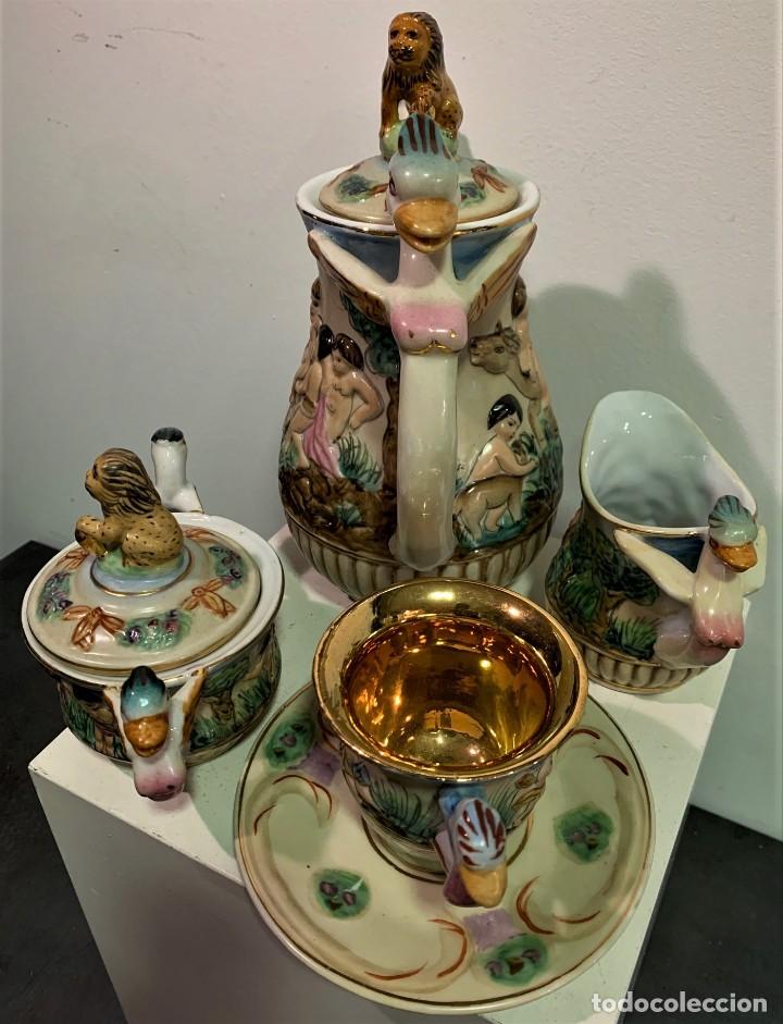 Antig&uuml;edades: Capodimonte, juego de te. - Foto 6