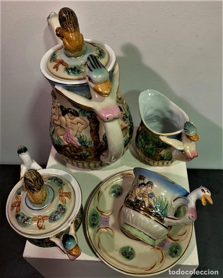 Antig&uuml;edades: Capodimonte, juego de te. - Foto 8