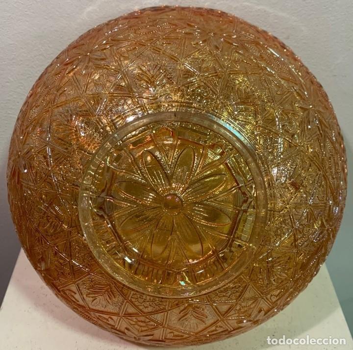 Antig&uuml;edades: Carnival Glass, frutero de cristal. - Foto 4