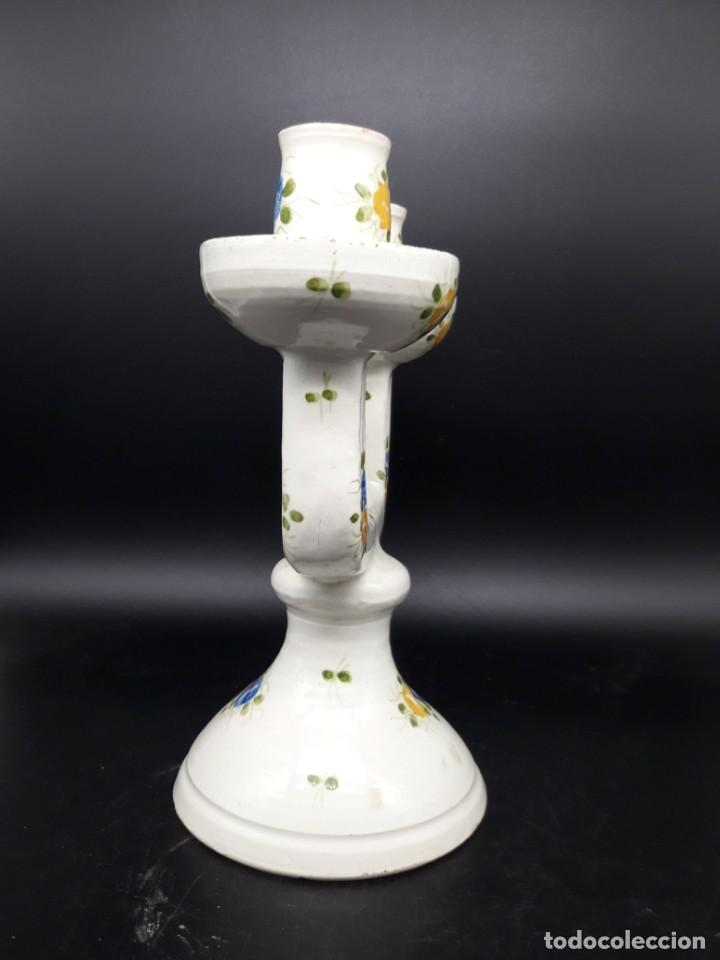 Antig&uuml;edades: Candelabro de ceramica - Foto 2