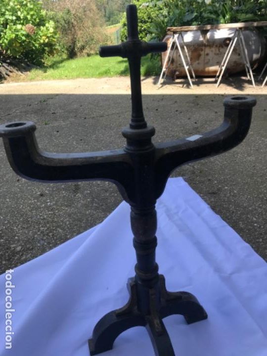Antig&uuml;edades: Velon policromado o candelabro - Foto 7