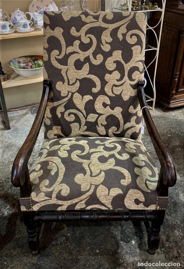 Antig&uuml;edades: Sill&oacute;n Luis XIII. Francia. - Foto 1
