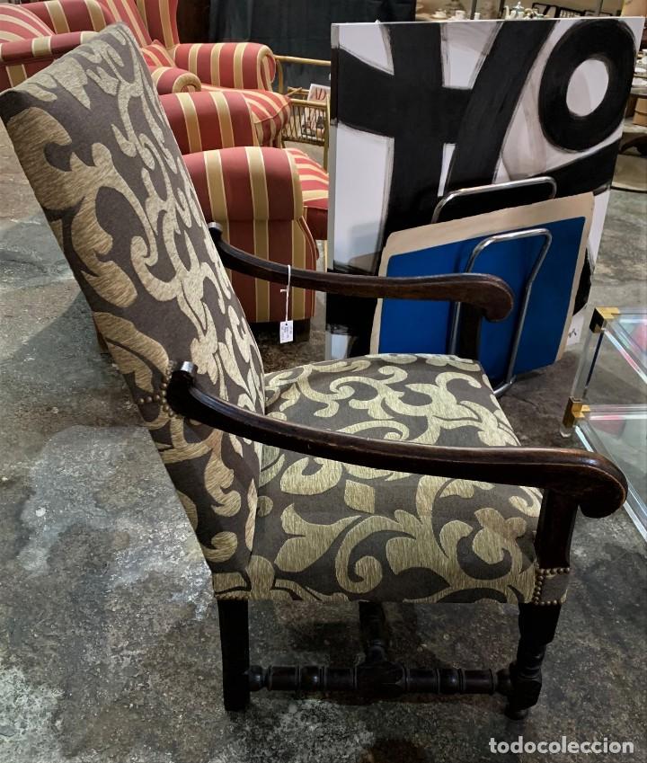 Antig&uuml;edades: Sill&oacute;n Luis XIII. Francia. - Foto 2