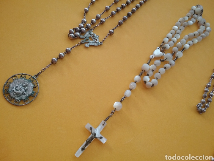Antig&uuml;edades: Lote de 5 Rosarios. - Foto 2