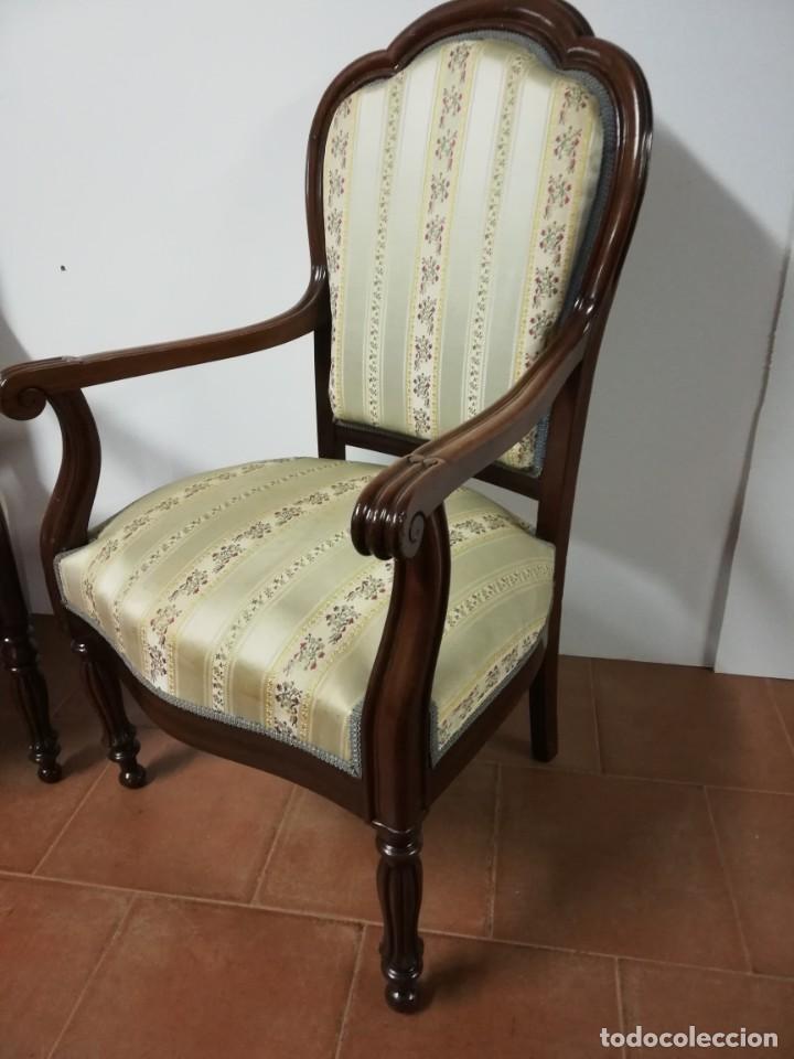 Antig&uuml;edades: Pareja de sillones de caoba - Foto 3