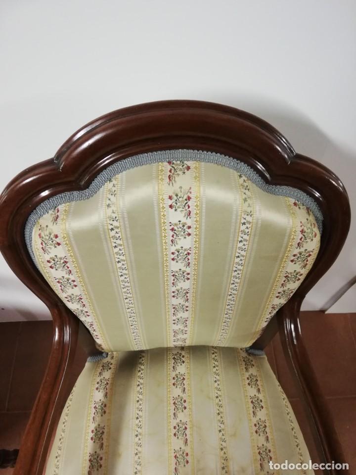 Antig&uuml;edades: Pareja de sillones de caoba - Foto 9
