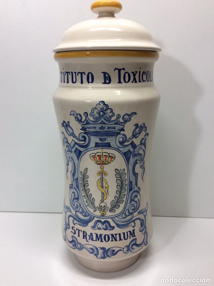 Antigüedades: Albarelo Instituto de Toxicología de la defensa-Stramonium 30.5x15.cm - Foto 1 - 202831691