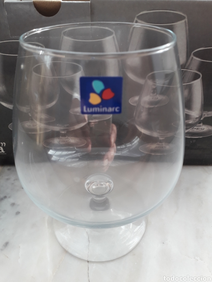 Antig&uuml;edades: JUEGO DE 6 COPAS A ESTRENAR. MARCA LUMINARC - Foto 1