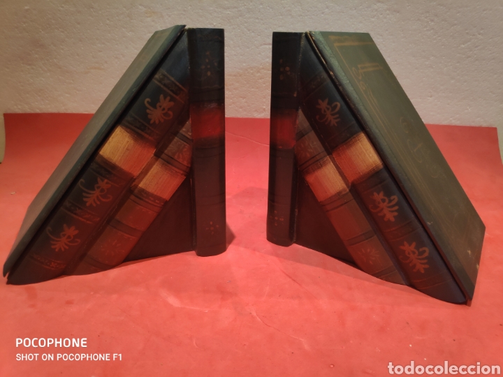 Antig&uuml;edades: Pareja de Apoyalibros/cajas en madera - Foto 1