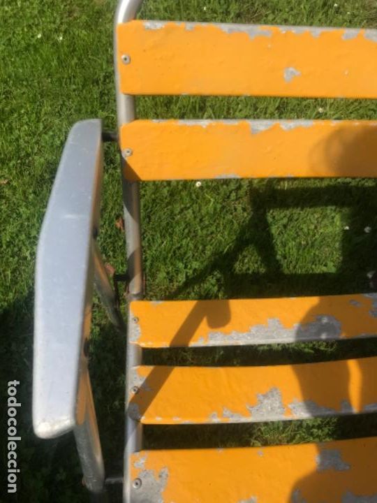 Antig&uuml;edades: Silla playa Metal - Foto 2