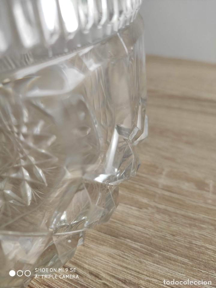Antig&uuml;edades: Antiguo centro de mesa de cristal tallado - Foto 3