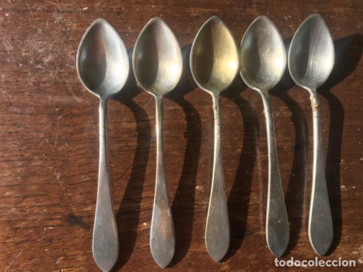 Antig&uuml;edades: Cucharillas alpaca - Foto 1