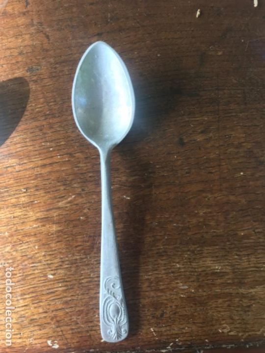 Antig&uuml;edades: Cuchara y tenedor aluminio - Foto 4