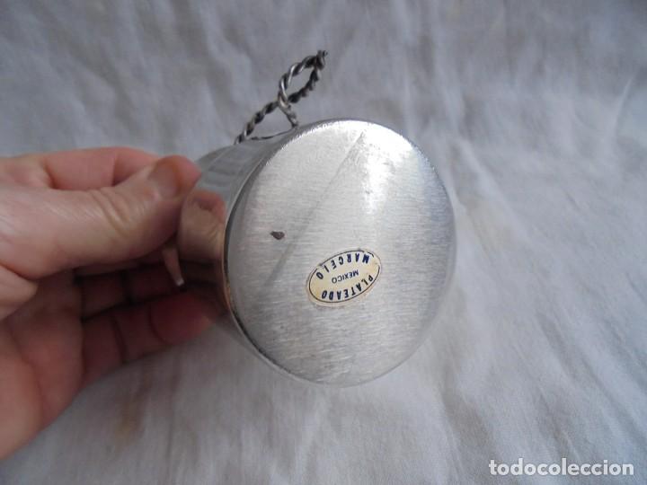Antig&uuml;edades: PALILLERO DE METAL PLATEADO - Foto 3