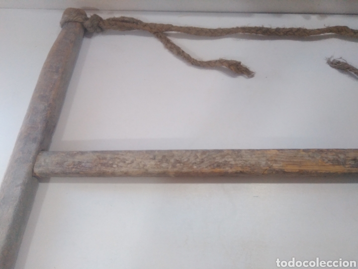 Antig&uuml;edades: Antigua sierra grande de madera - Foto 12