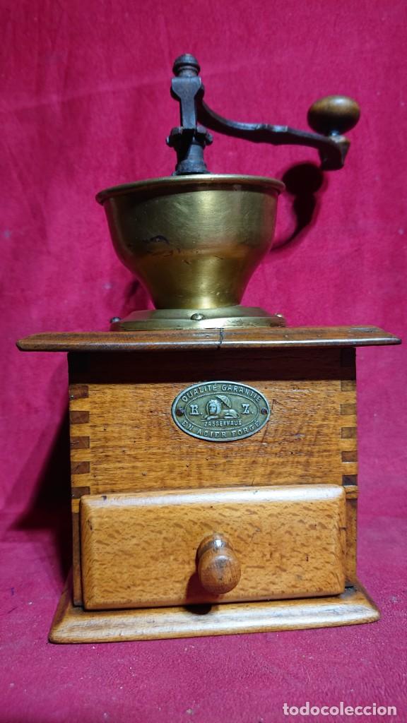 Antiquit&eacute;s: MOLINILLO DE CAFE DE MESA MARCA ZASSENHAUS QUALITE GARANTIE ACIER FORGE TOLVA EXTERNA ABIERTA