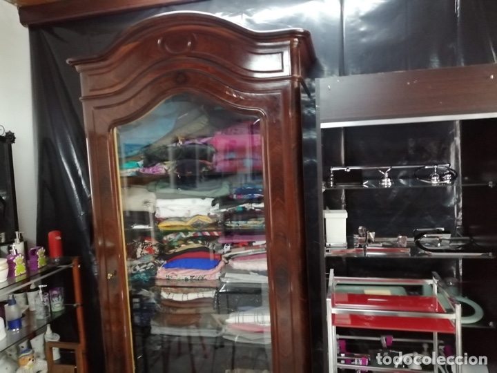 Antig&uuml;edades: Armario Vitrina de Palosanto - Foto 5