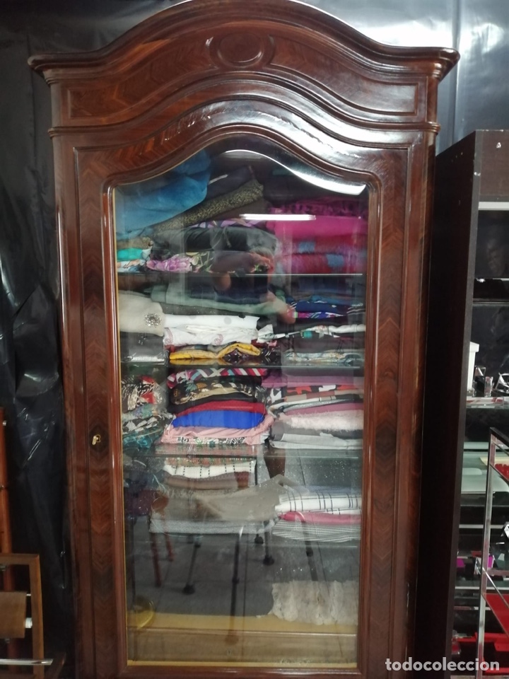 Antig&uuml;edades: Armario Vitrina de Palosanto - Foto 6