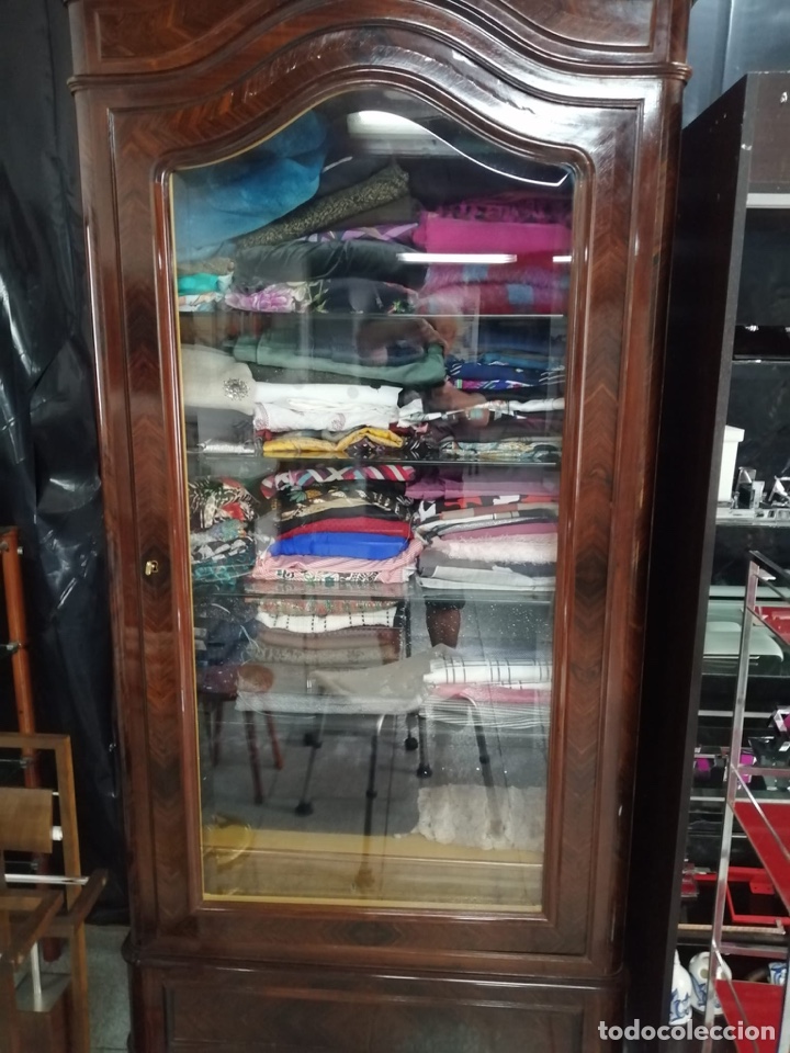 Antig&uuml;edades: Armario Vitrina de Palosanto - Foto 7