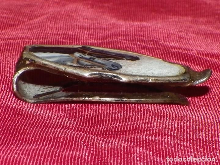 Antig&uuml;edades: Pinza billetera caballos esmalte y plata - Foto 14