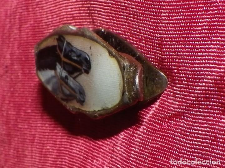 Antig&uuml;edades: Pinza billetera caballos esmalte y plata - Foto 16