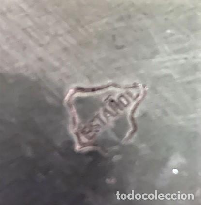 Antig&uuml;edades: Esta&ntilde;ol, recipiente de esta&ntilde;o. - Foto 4