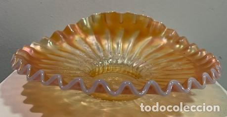 Antig&uuml;edades: Carnival glass, plato. - Foto 1