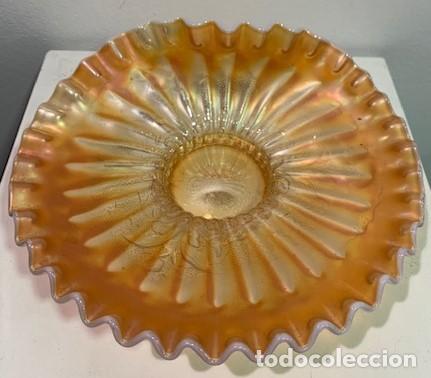 Antig&uuml;edades: Carnival glass, plato. - Foto 2