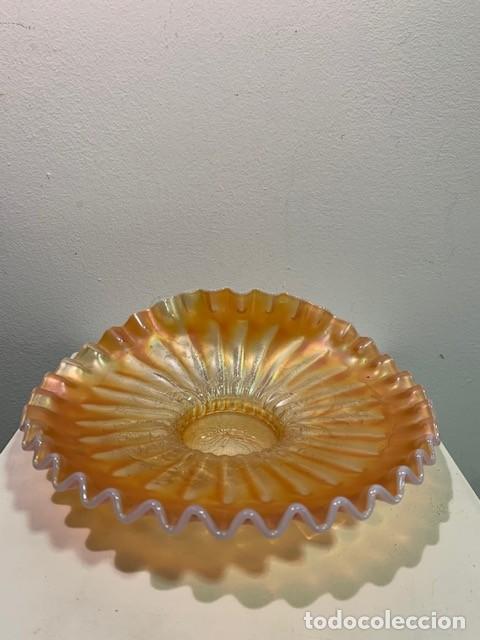 Antig&uuml;edades: Carnival glass, plato. - Foto 3
