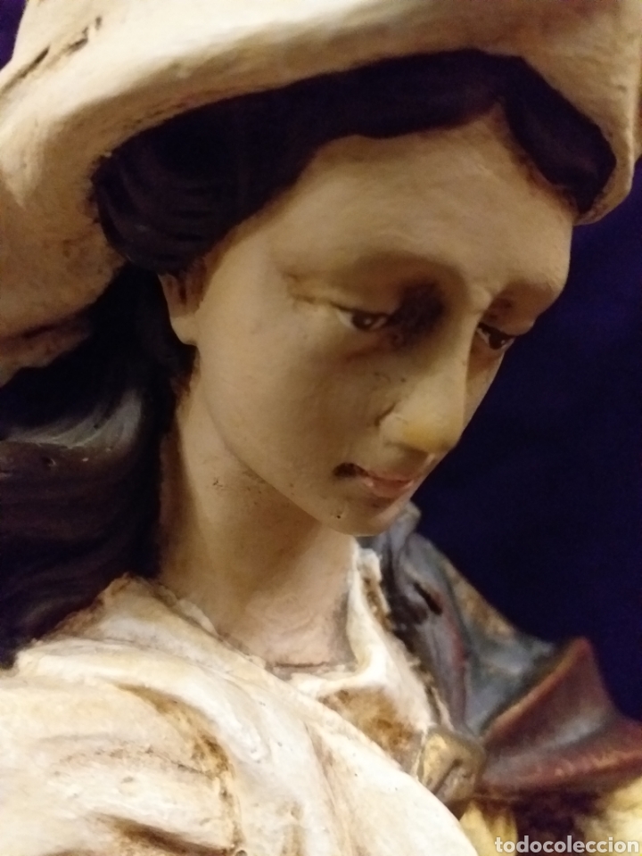 Antigüedades: Magnifica talla de Inmaculada 62 CM - Foto 8 - 202999556