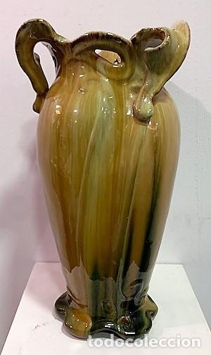 Antig&uuml;edades: Jarr&oacute;n esmaltado de &eacute;poca modernista. - Foto 2