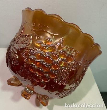 Antig&uuml;edades: Carnival glass, frutero. - Foto 3