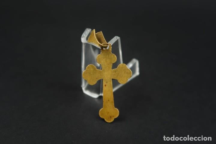 Antig&uuml;edades: Antigua Cruz de Bronce y Esmaltes - Foto 6