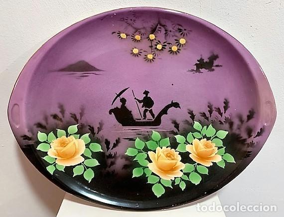 Antig&uuml;edades: Bandeja de porcelana. - Foto 1