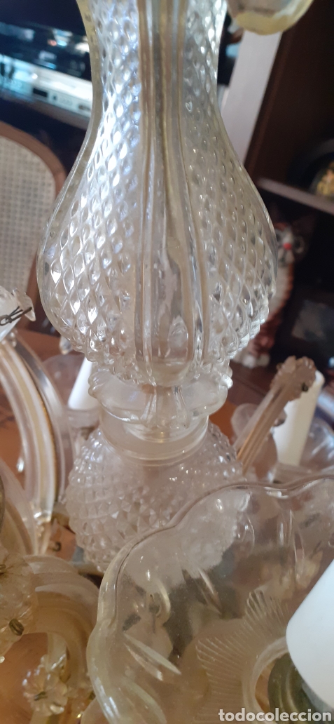 Antig&uuml;edades: LAMPARA ARA&Ntilde;A - DE CRISTAL - Foto 10