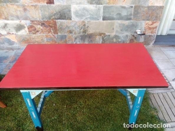 Antig&uuml;edades: ANTIGUA MESA DE OLMO A&Ntilde;O 1950 MESA RUSTICA - Foto 2