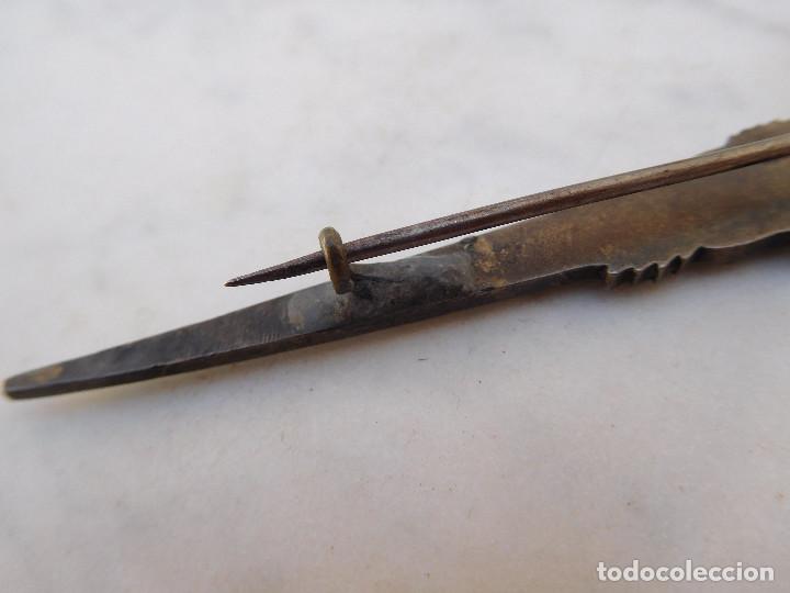 Antig&uuml;edades: Aguja antigua de plata 1900 aprox. - Foto 4