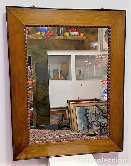 Antig&uuml;edades: Marco con espejo. Siglo XIX. - Foto 1