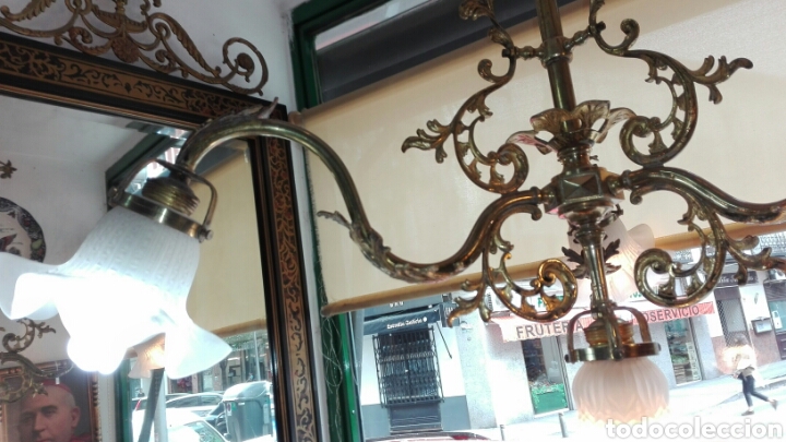 Antig&uuml;edades: L&aacute;mpara de techo isabelina REF-967 - Foto 3