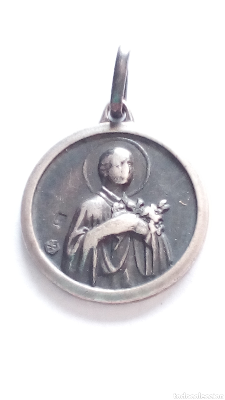 Antig&uuml;edades: Medalla de plata religiosa - Foto 1