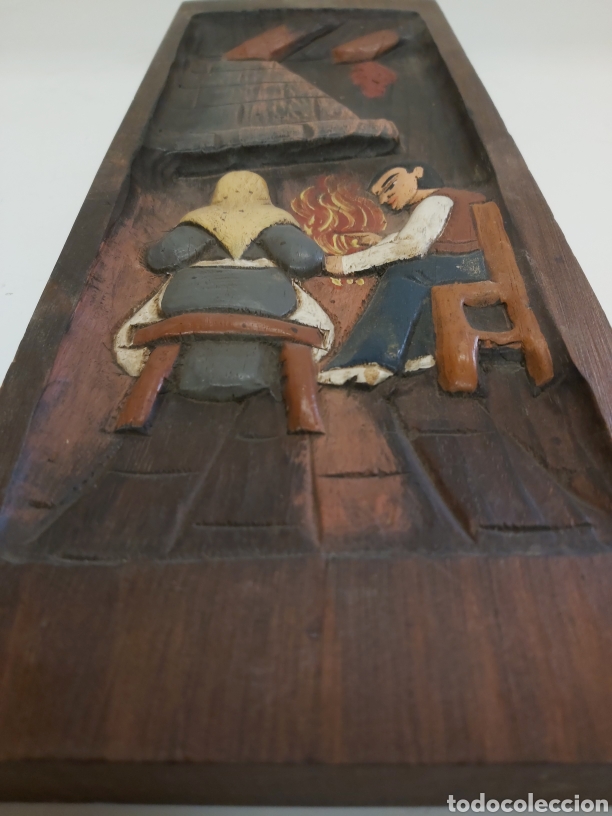 Antig&uuml;edades: Plafon bajorelieve madera tallada - Foto 4