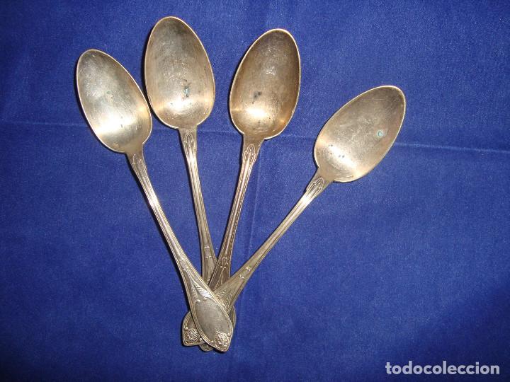 Antig&uuml;edades: LOTE DE 4 CUCHARAS ANTIGUAS - Foto 4