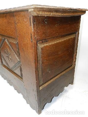 Antig&uuml;edades: ANTIGUO ARCON ARCA DE ROBLE s.XVIII - Foto 4