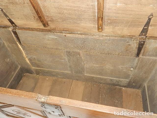Antig&uuml;edades: ANTIGUO ARCON ARCA DE ROBLE s.XVIII - Foto 5