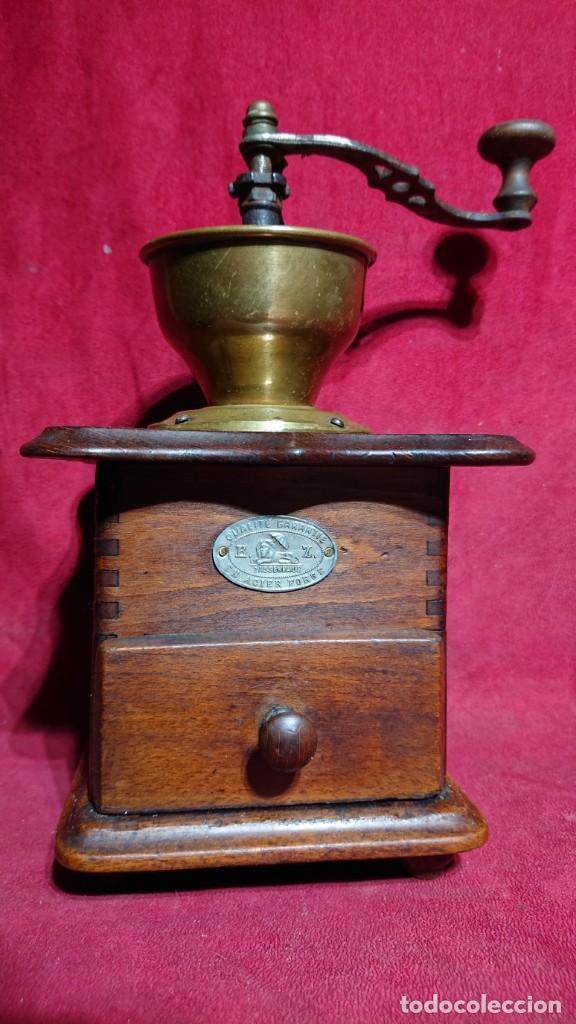 Antiques: MOLINILLO CAFE DE MESA ZASSENHAUS TOLVA EXTERNA ABIERTA ALTURA TOTAL 28 CM
