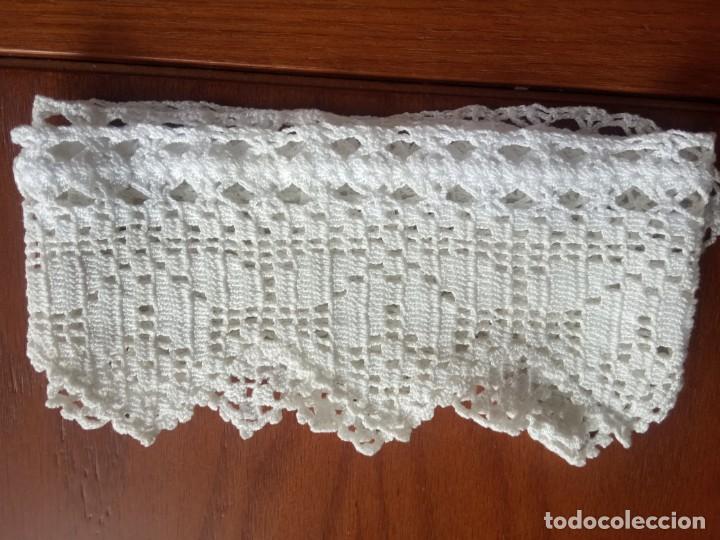 Antig&uuml;edades: PUNTILLA A GANCHILLO DE 74 CM. - Foto 3