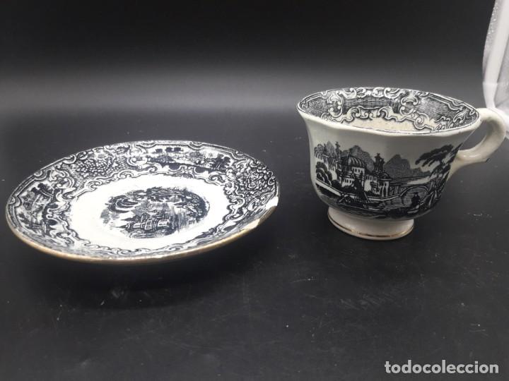 Antig&uuml;edades: Taza y plato - Foto 2
